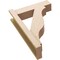 Ekena Millwork 6-in W x 20-in D x 28-in H Funston Block Rough Cedar Woodgrain TimberThane Outlooker, Primed Tan OUTUR060X20X28FST44RCPR - alternate 6